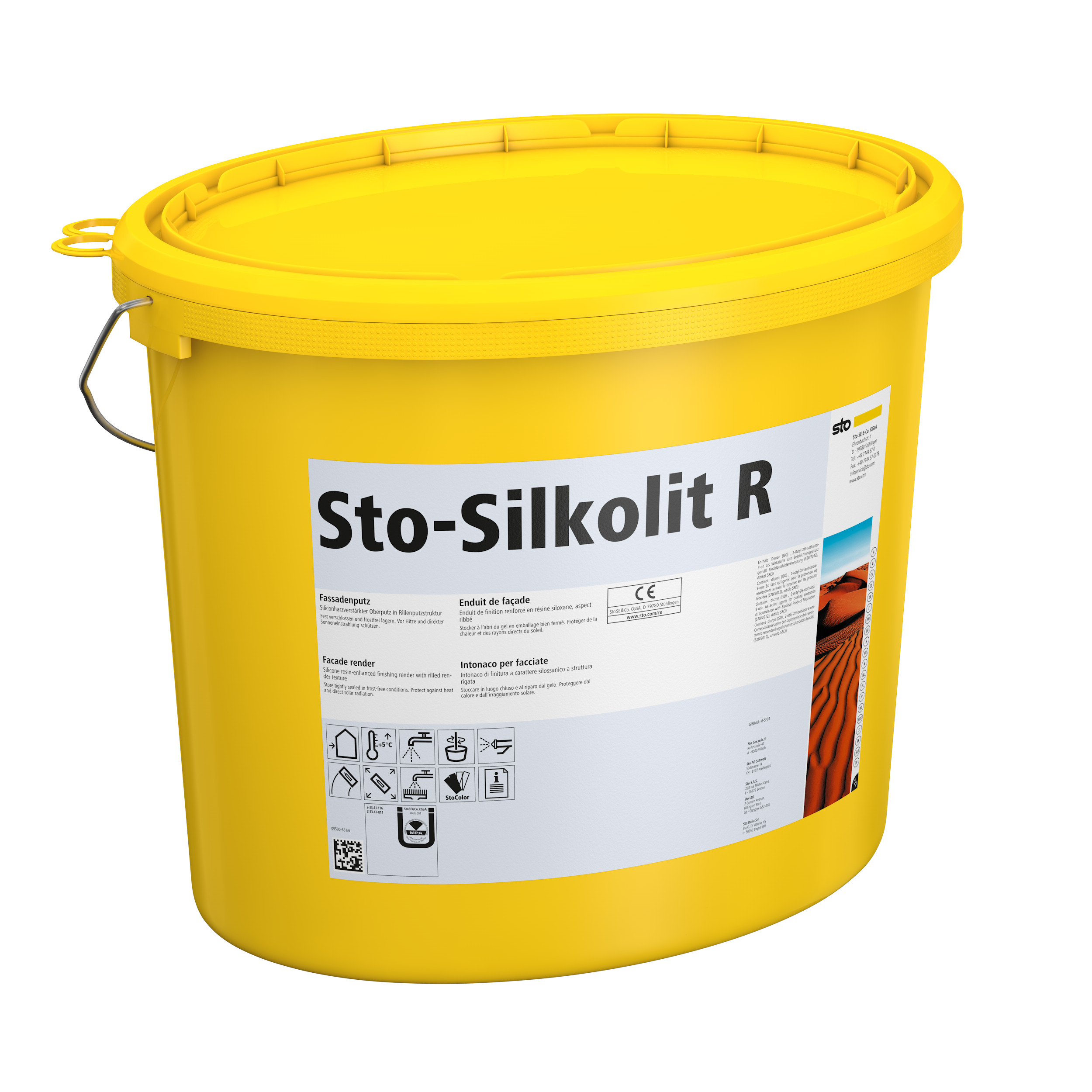 Силиконовая декоративная фасадная штукатурка Sto-Silkolit R 2.0 мм