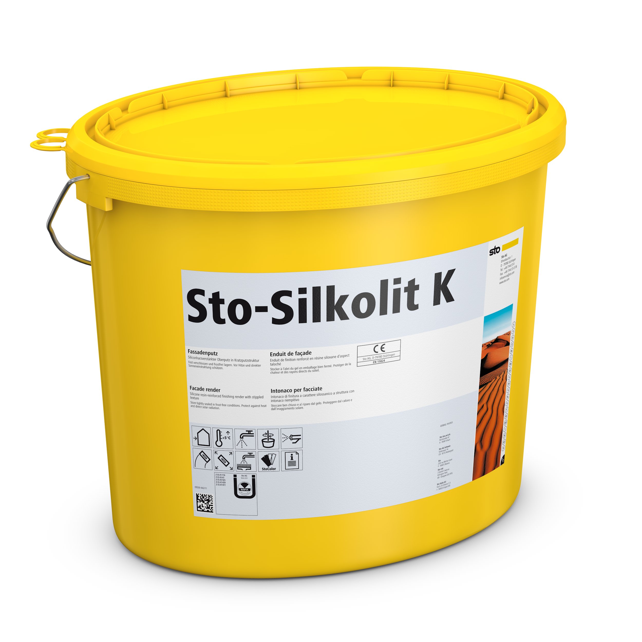 Силиконовая декоративная фасадная штукатурка Sto-Silkolit K 1,5 мм